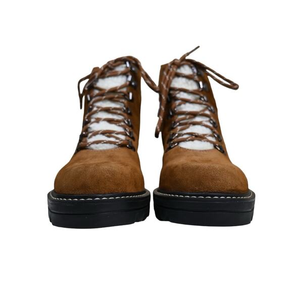 BERNARDO STUDIO Womens 8 Dasher Hiker Faux Shearling Suede Boot NEW - Picture 4 of 11